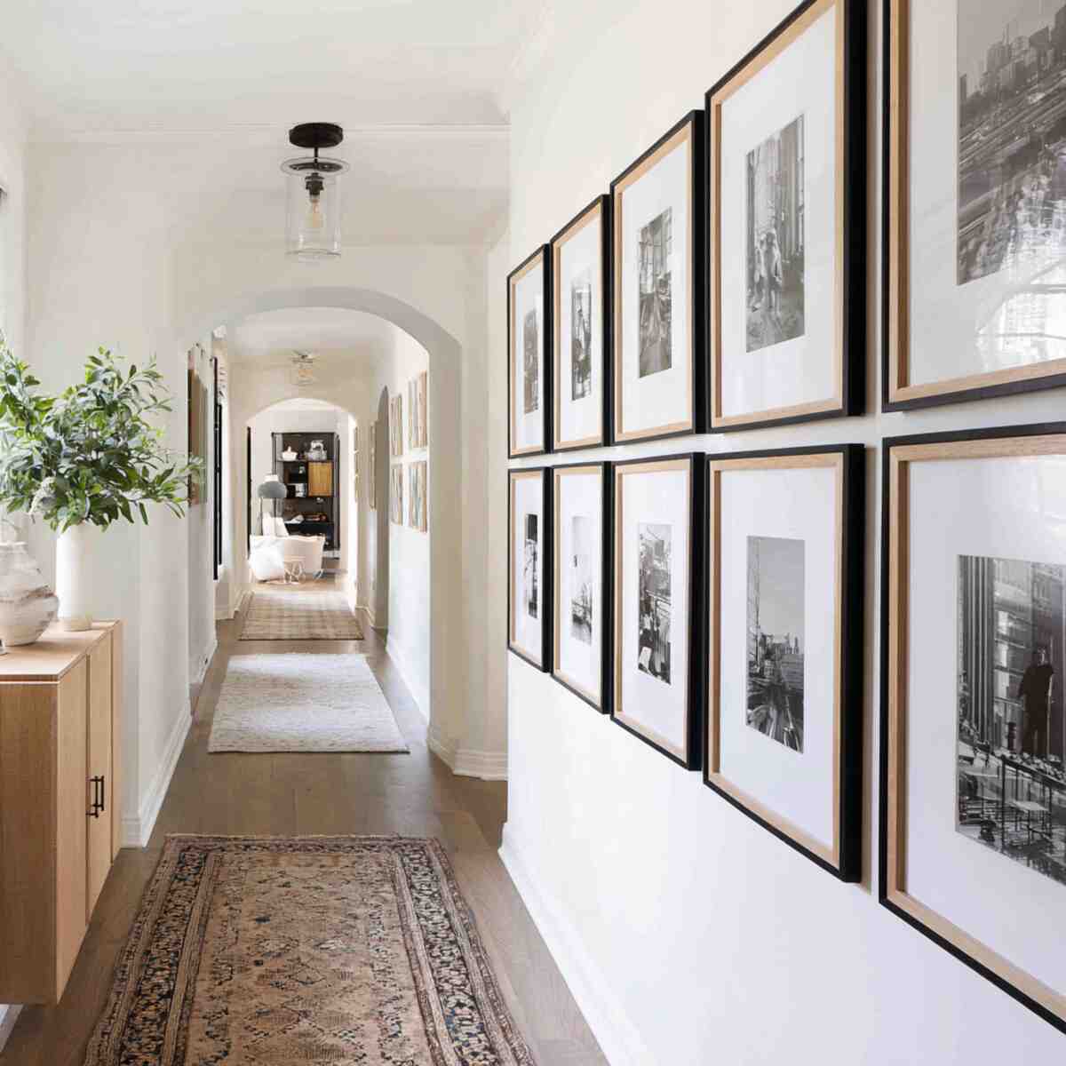 Gallery Wall with Black-and-White Photos
