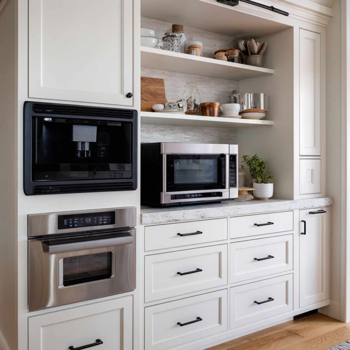 Over-the-Oven Microwave Cabinet
