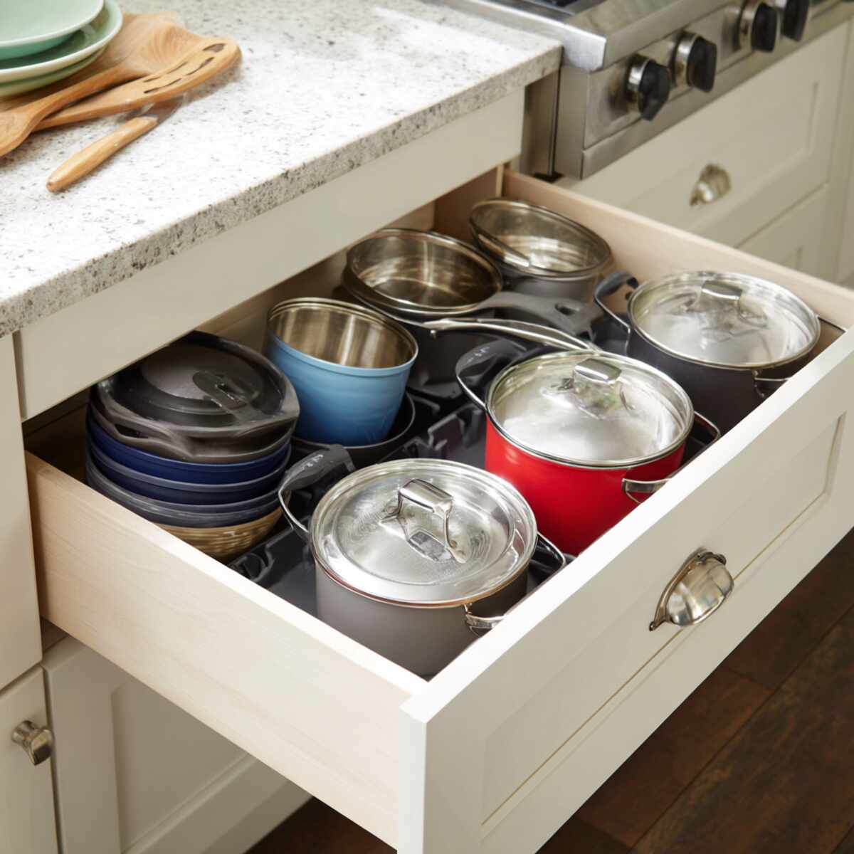 Pots and Pans Organizer Drawer