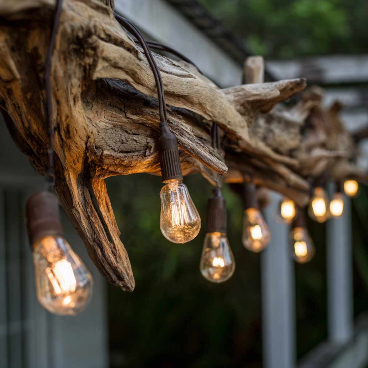 Driftwood String Light Fixture