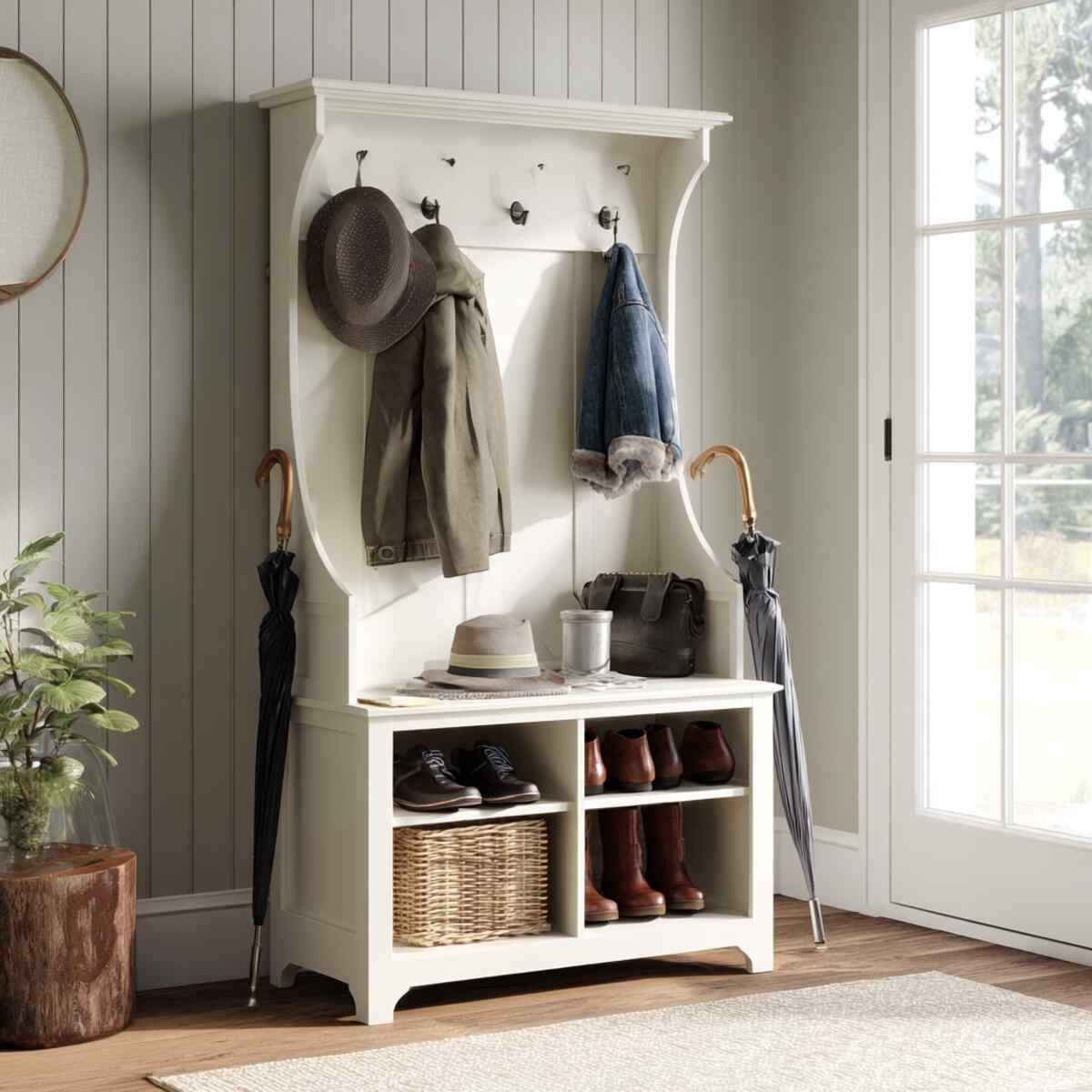 Umbrella Stand Compartment