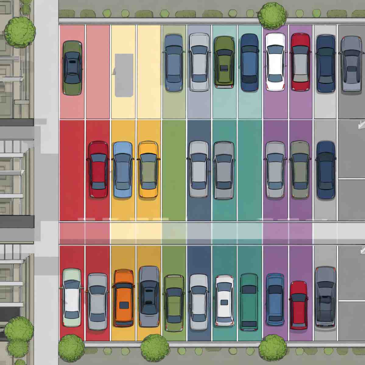 Color-Coded Parking Zones