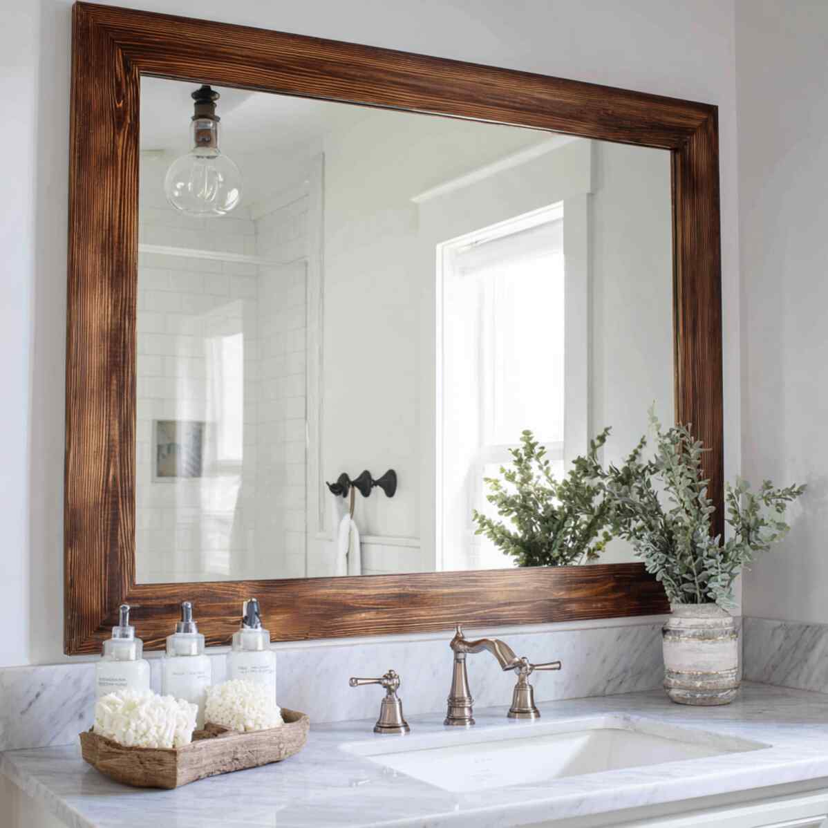 Stained Shiplap Frame
