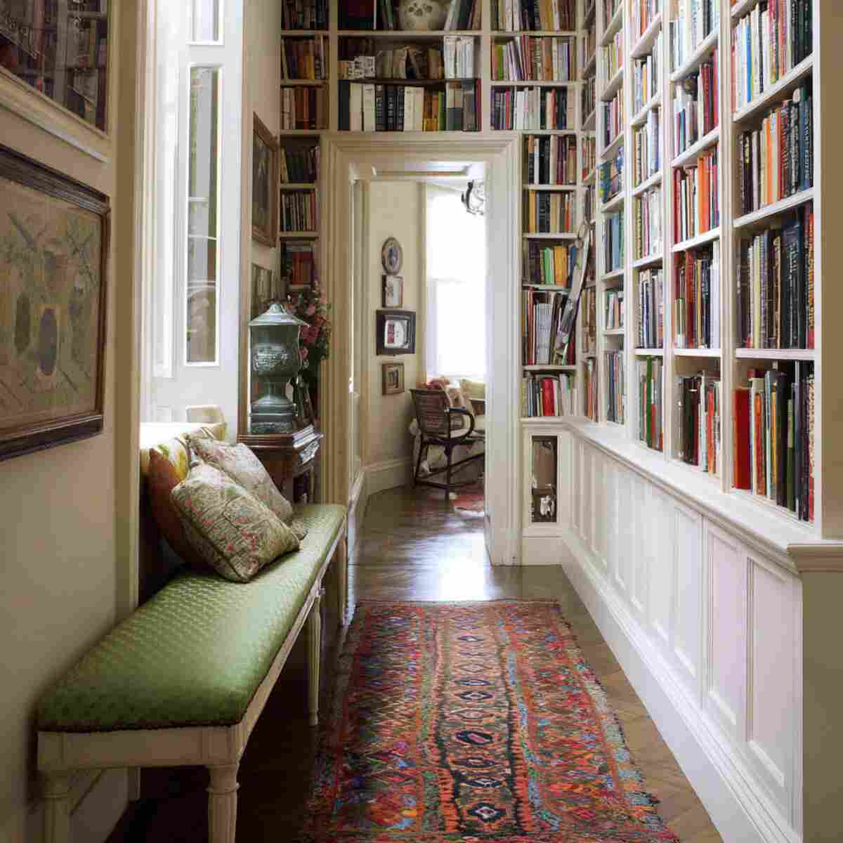 Floor-to-Ceiling Bookcase on One Side