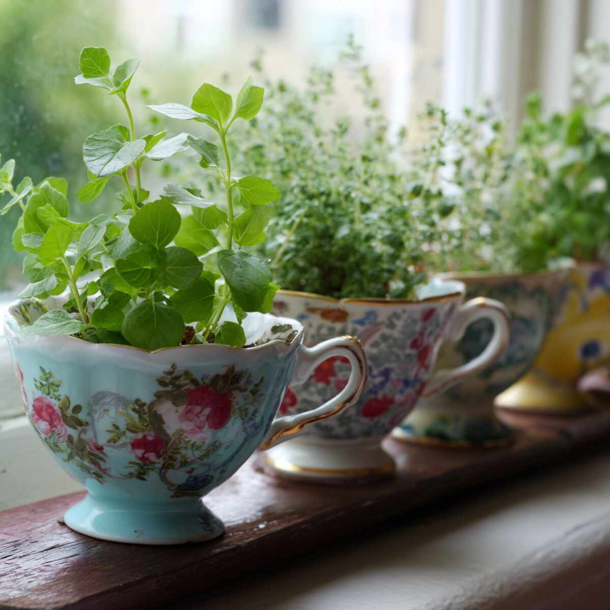 Upcycled Teacup Planters