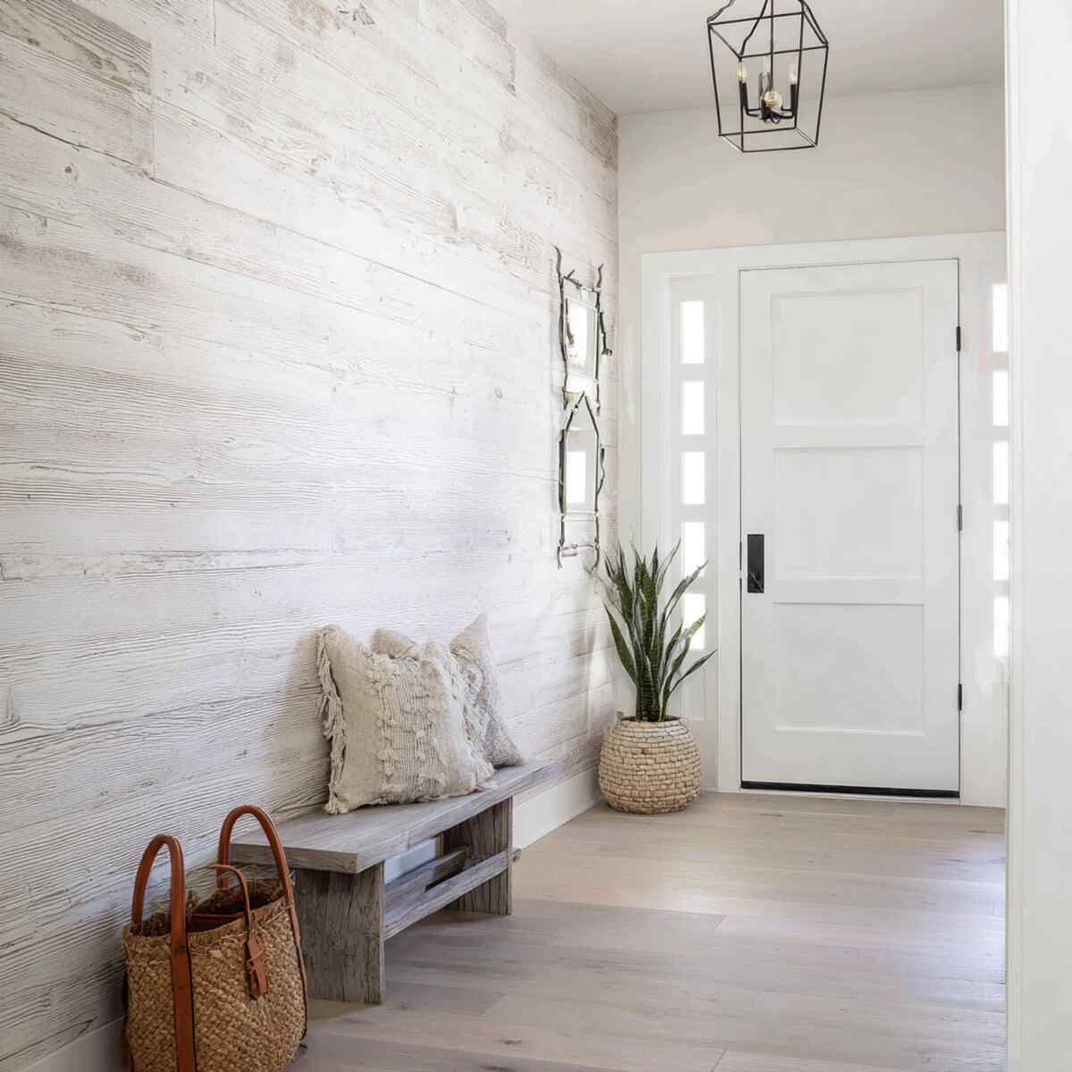 Textured Whitewashed Shiplap