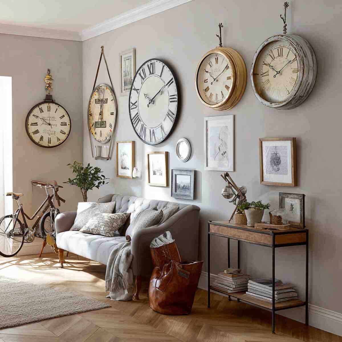 Wall-mounted Vintage Clocks