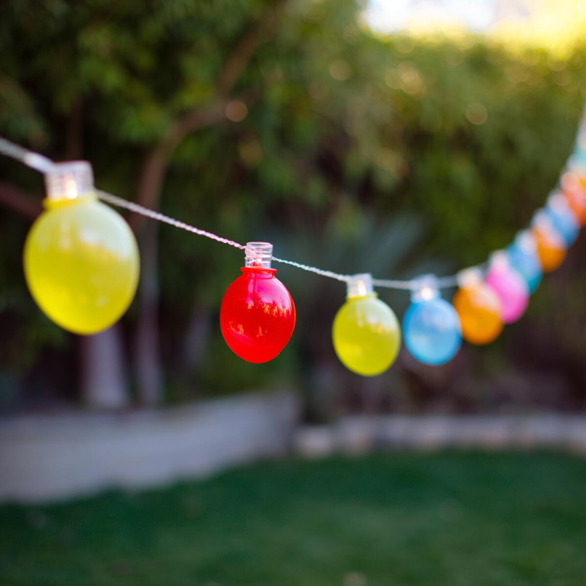 Colored Balloon String Lights