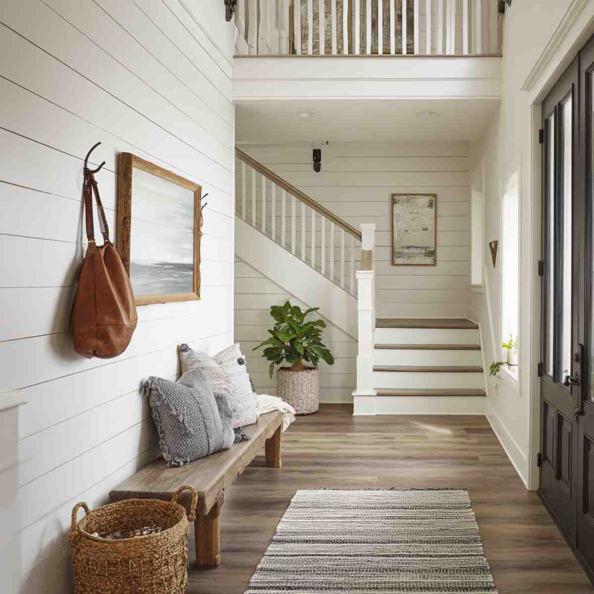 Shiplap with Decorative Molding