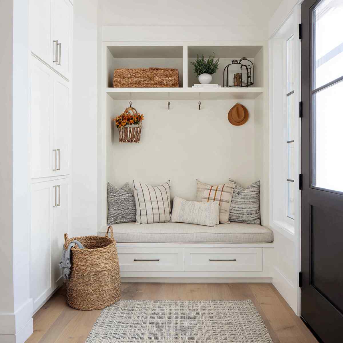 Built-In Bench with Storage Underneath