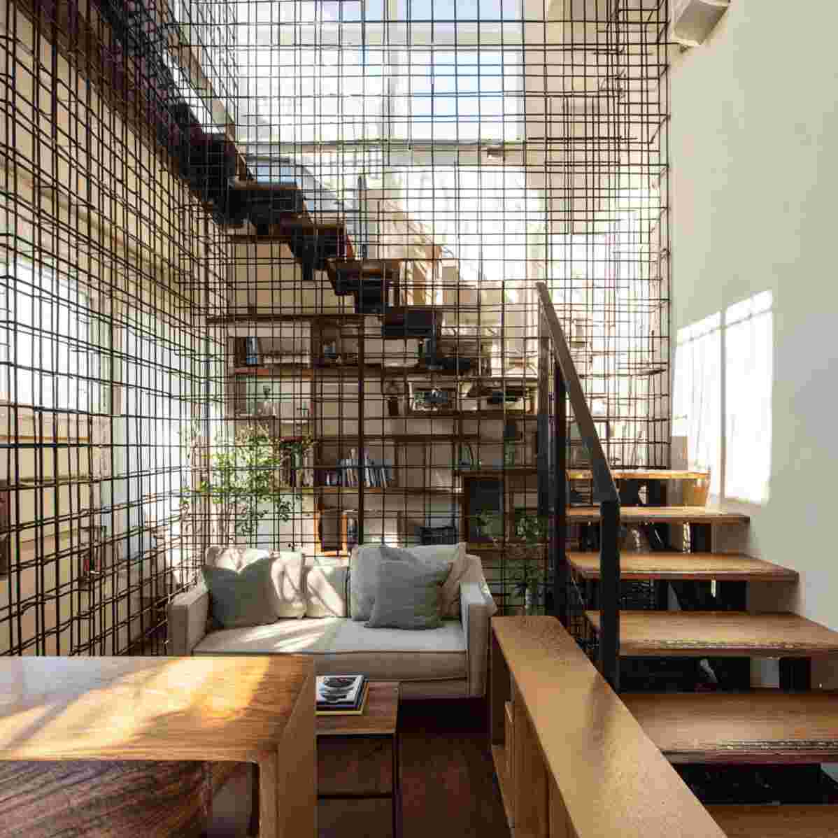 Geometric Steel Grid Sides