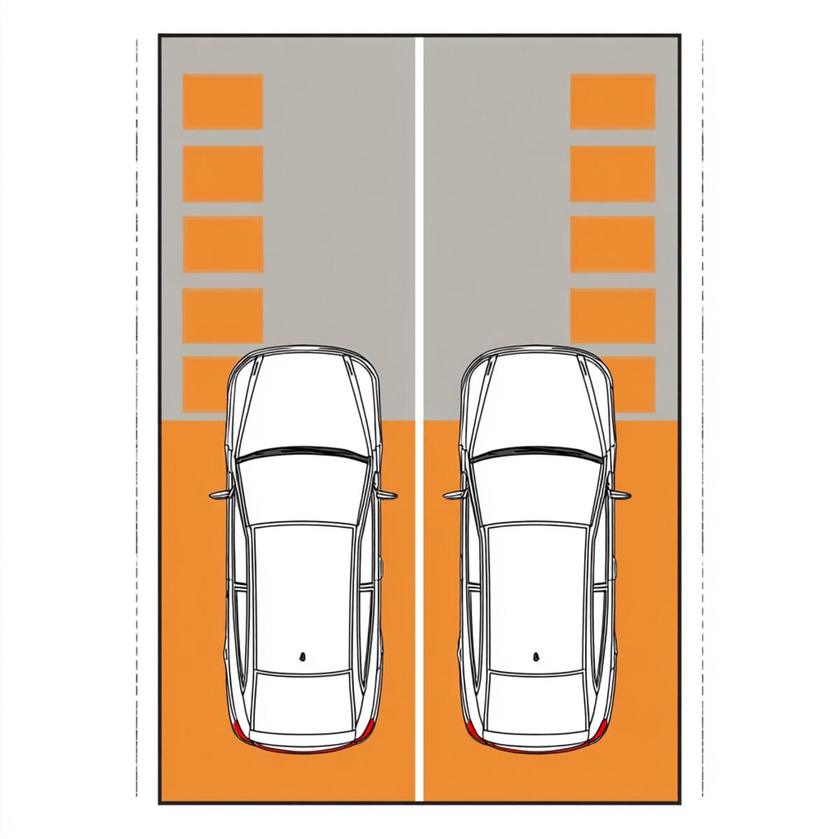 Double-Car Side-by-Side Parking Zone