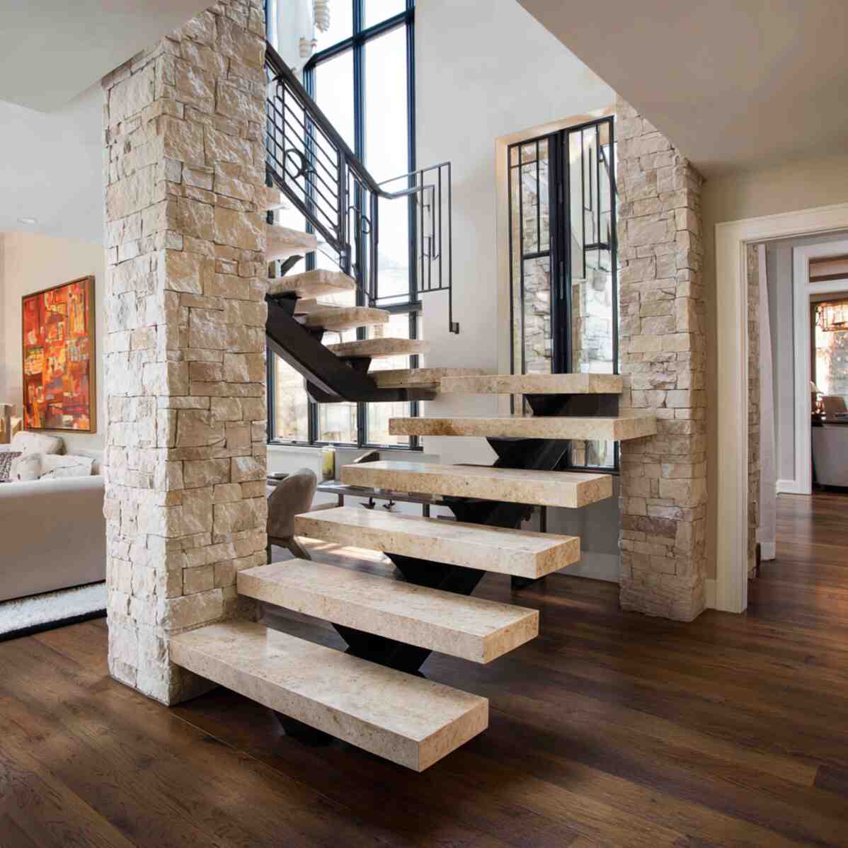 Floating Stone or Marble Treads