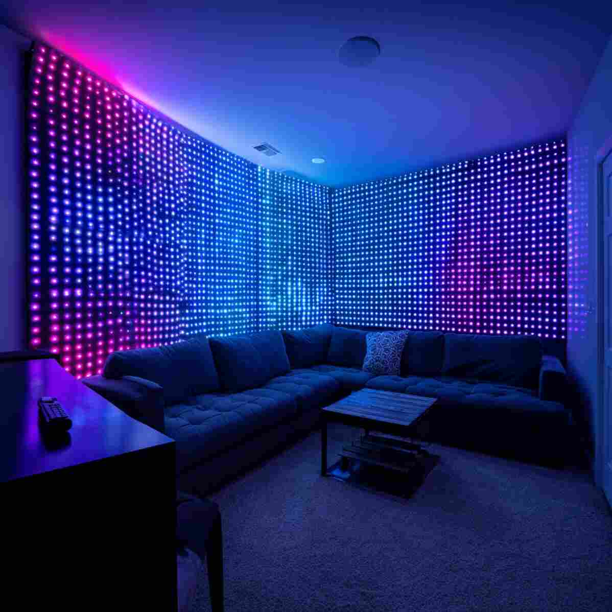 Interactive LED Light Strips or RGB Wall Grids