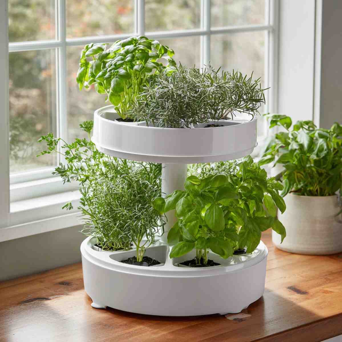 Rotating Herb Carousel Planter