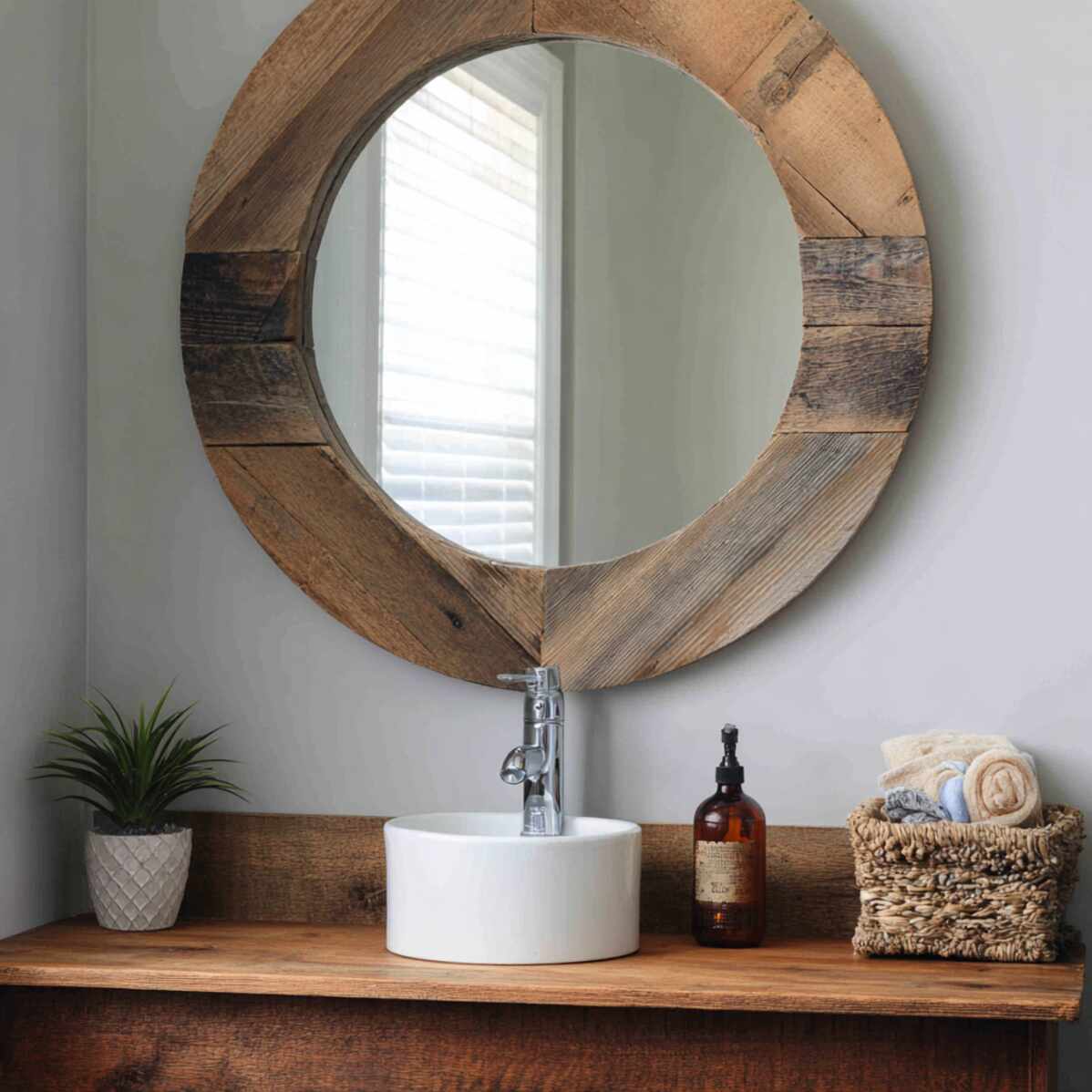 Reclaimed Pallet Wood Frame
