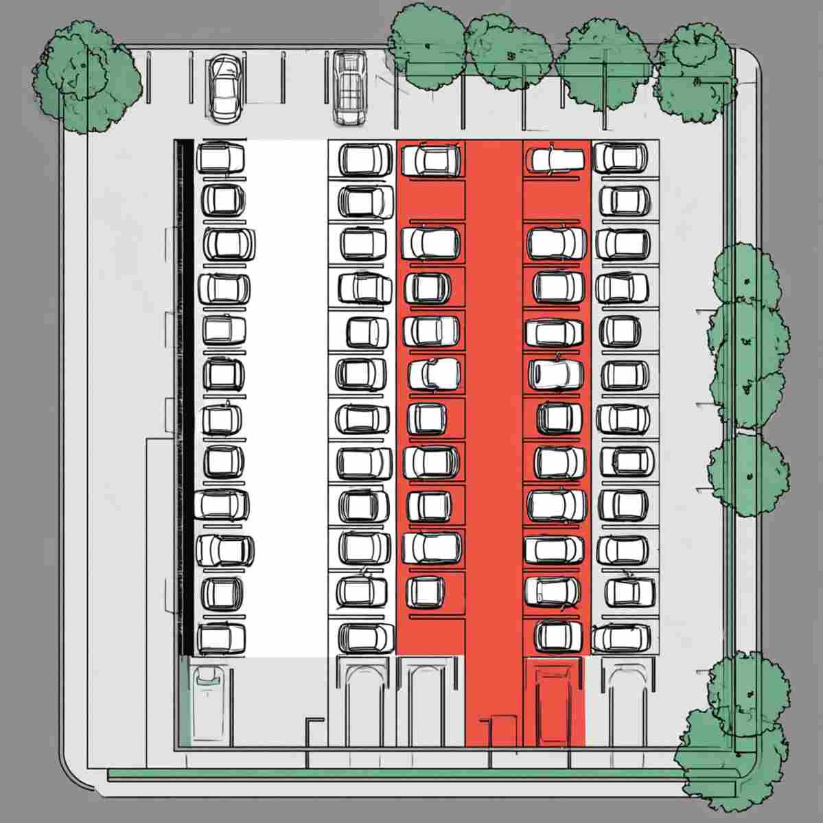 Tandem Parking Layout
