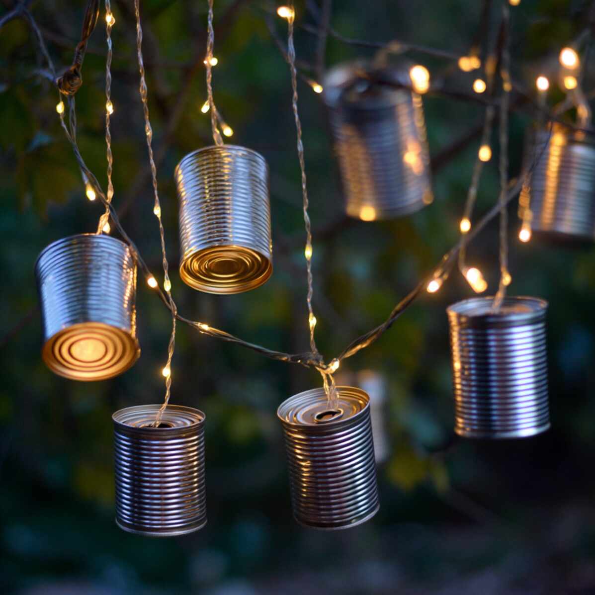 Tin Can Lantern String Lights