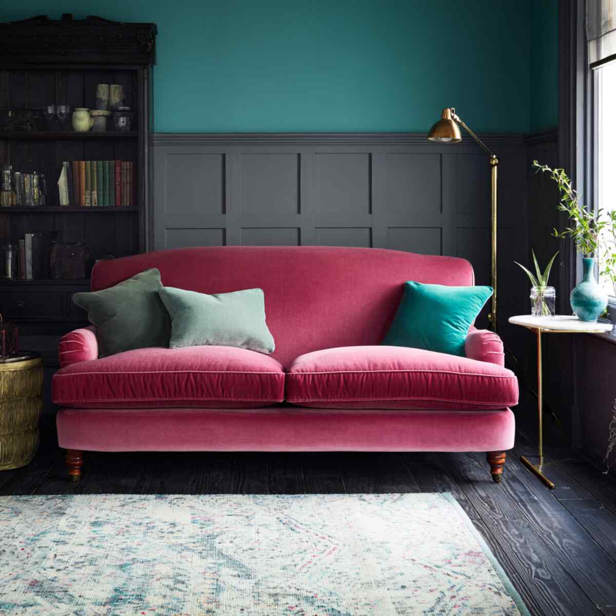 Velvet Upholstered Sofa
