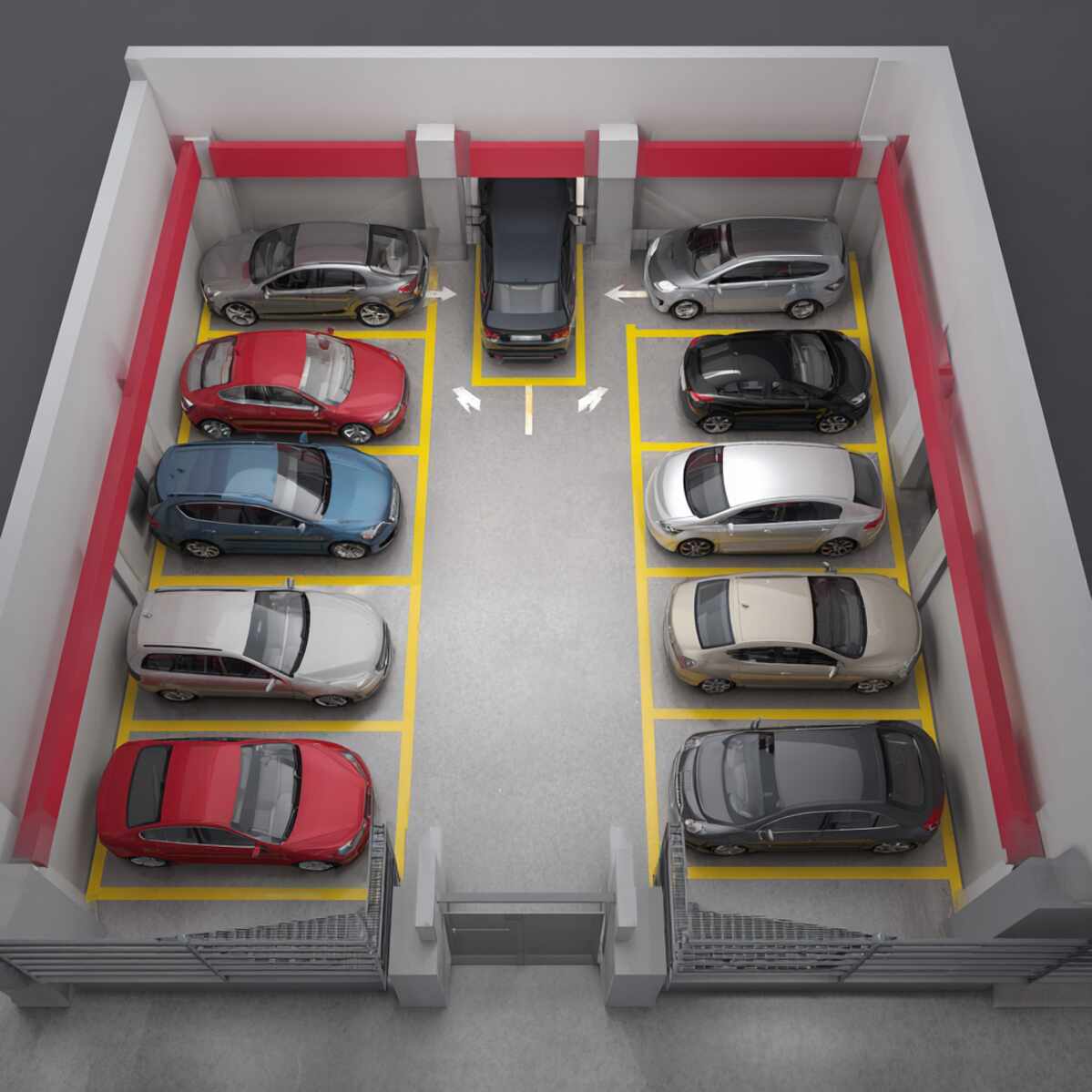 Angled Parking Zone