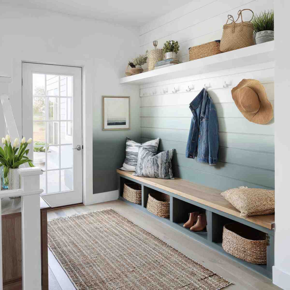 Painted Ombre Shiplap