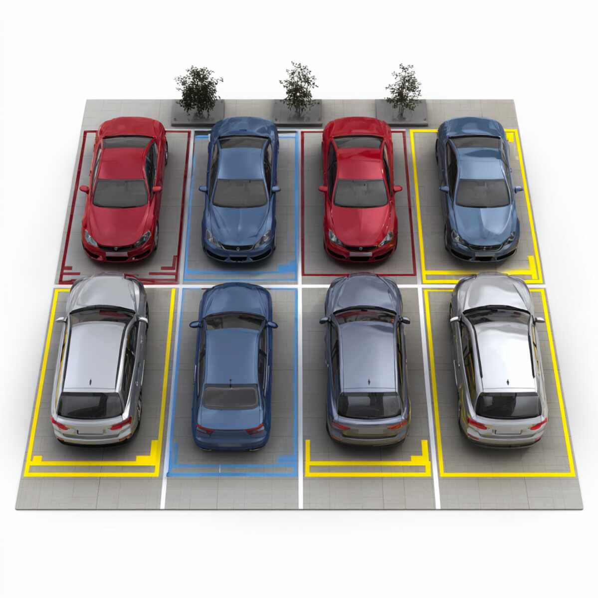 Compact Car Parking Layout
