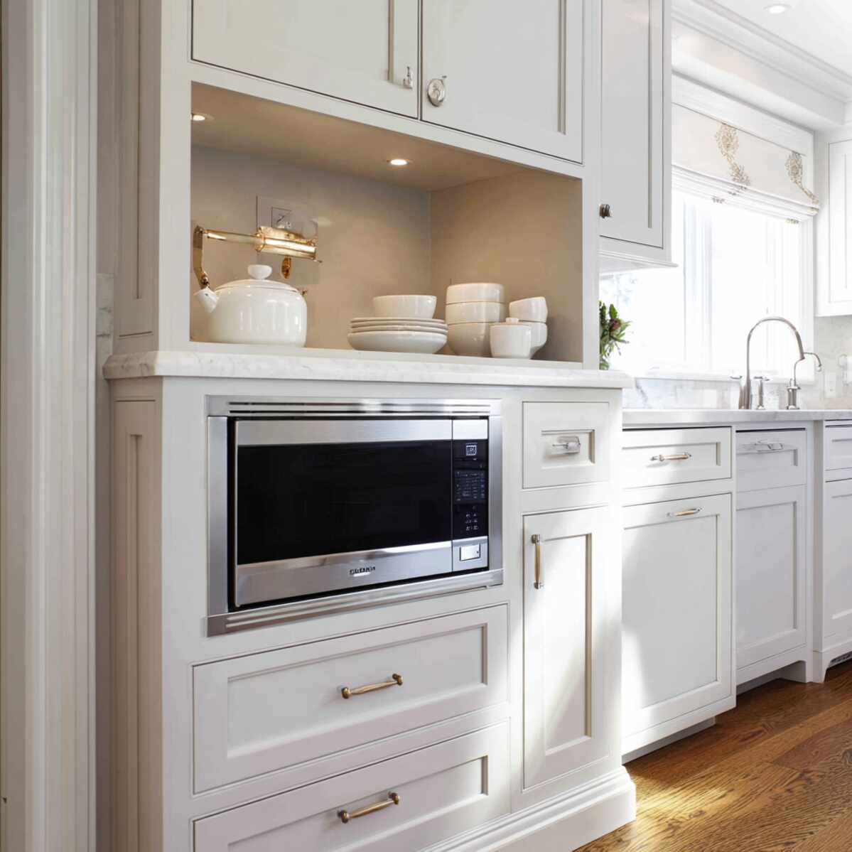 Island Built-In Microwave Cabinet