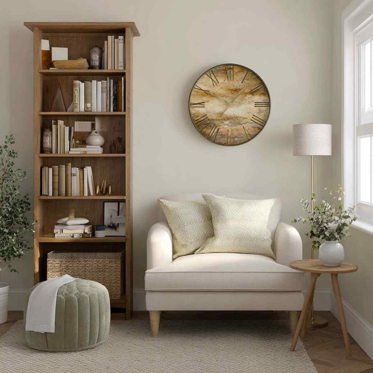 Next to a Bookshelf