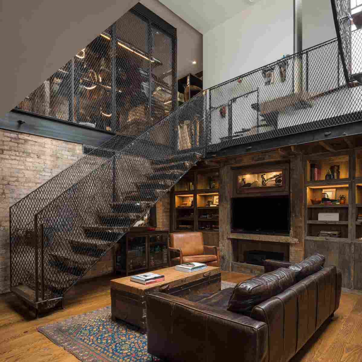 Industrial-Style Metal Mesh Sides