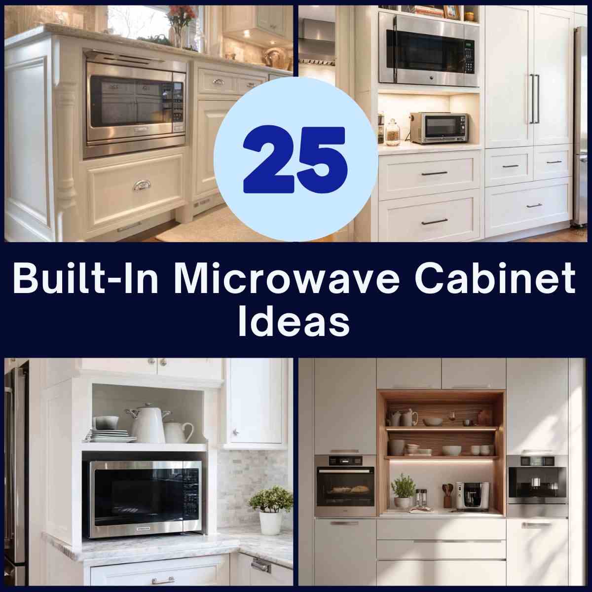 Built-In Microwave Cabinet Ideas