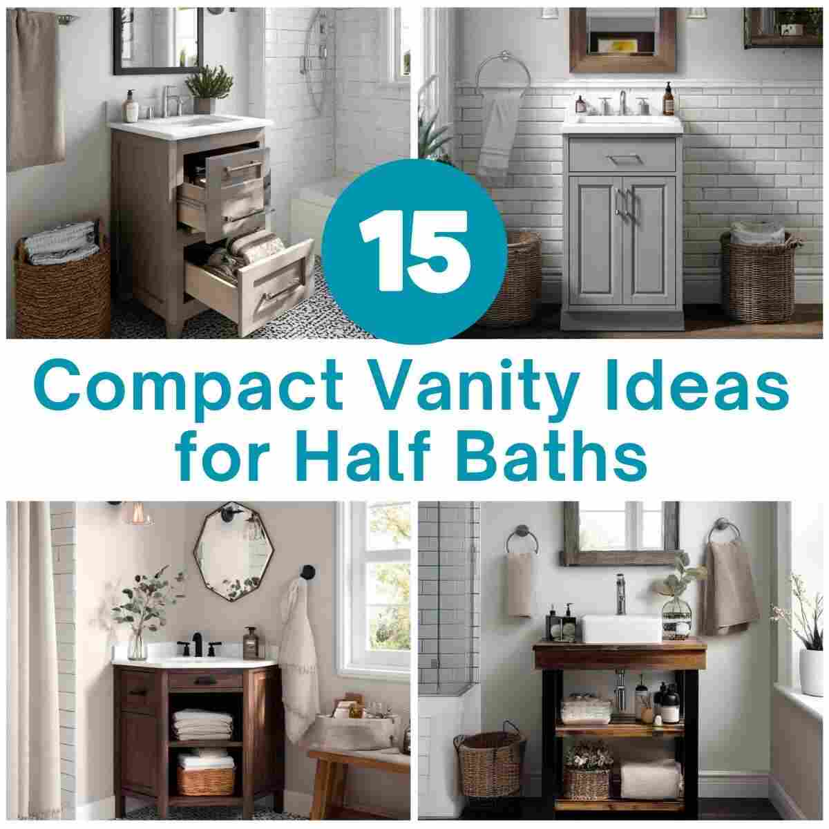 Compact Vanity Ideas for Half Baths
