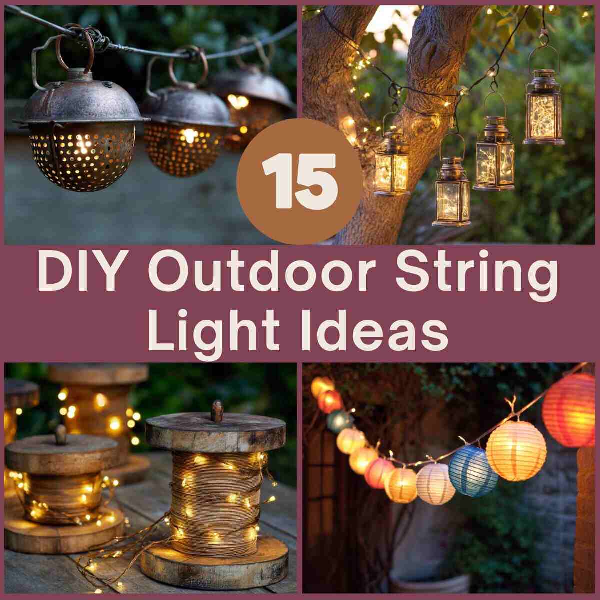 Outdoor String Light Ideas 
