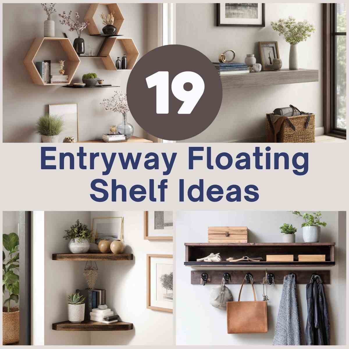 Entryway Floating Shelves