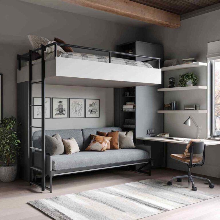 18 Genius Loft Bed Ideas for Adults That Save Space and Look Amazing