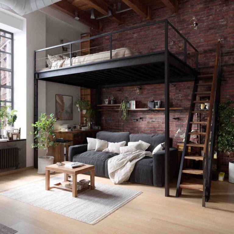 18 Genius Loft Bed Ideas for Adults That Save Space and Look Amazing
