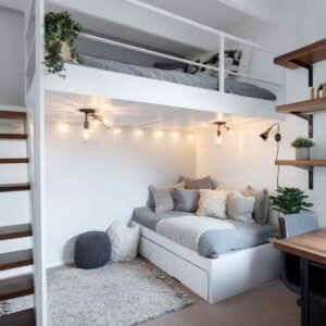 18 Genius Loft Bed Ideas for Adults That Save Space and Look Amazing