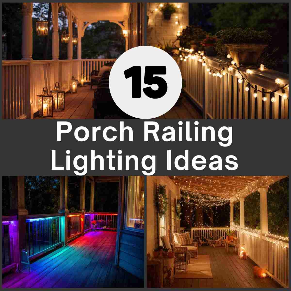Porch Railing Lighting Ideas 