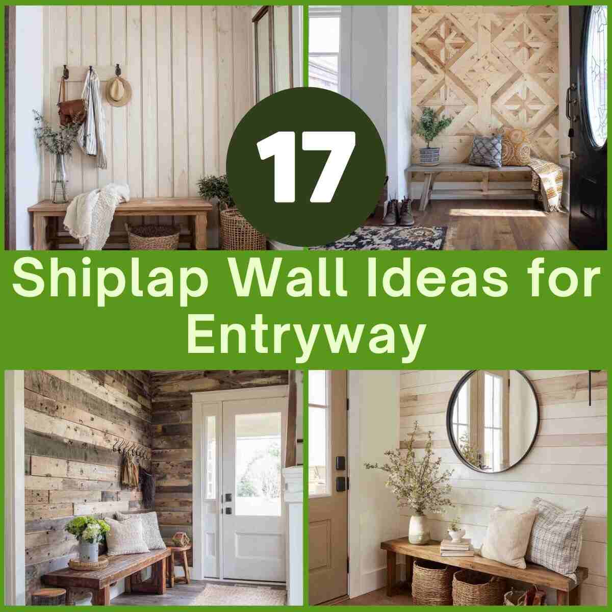 Shiplap Wall Ideas for Entryway