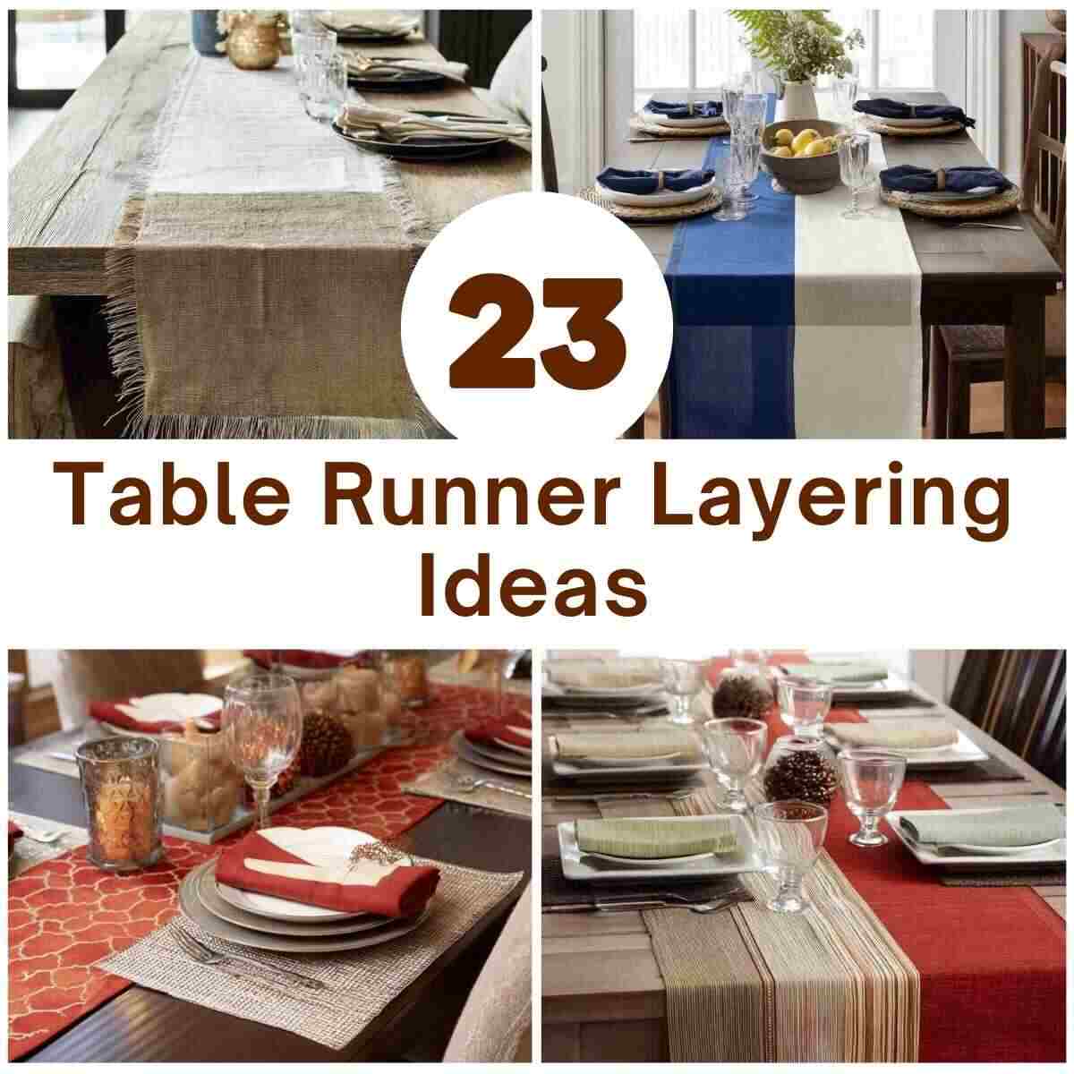 Table Runner Layering Ideas for Dining Tables