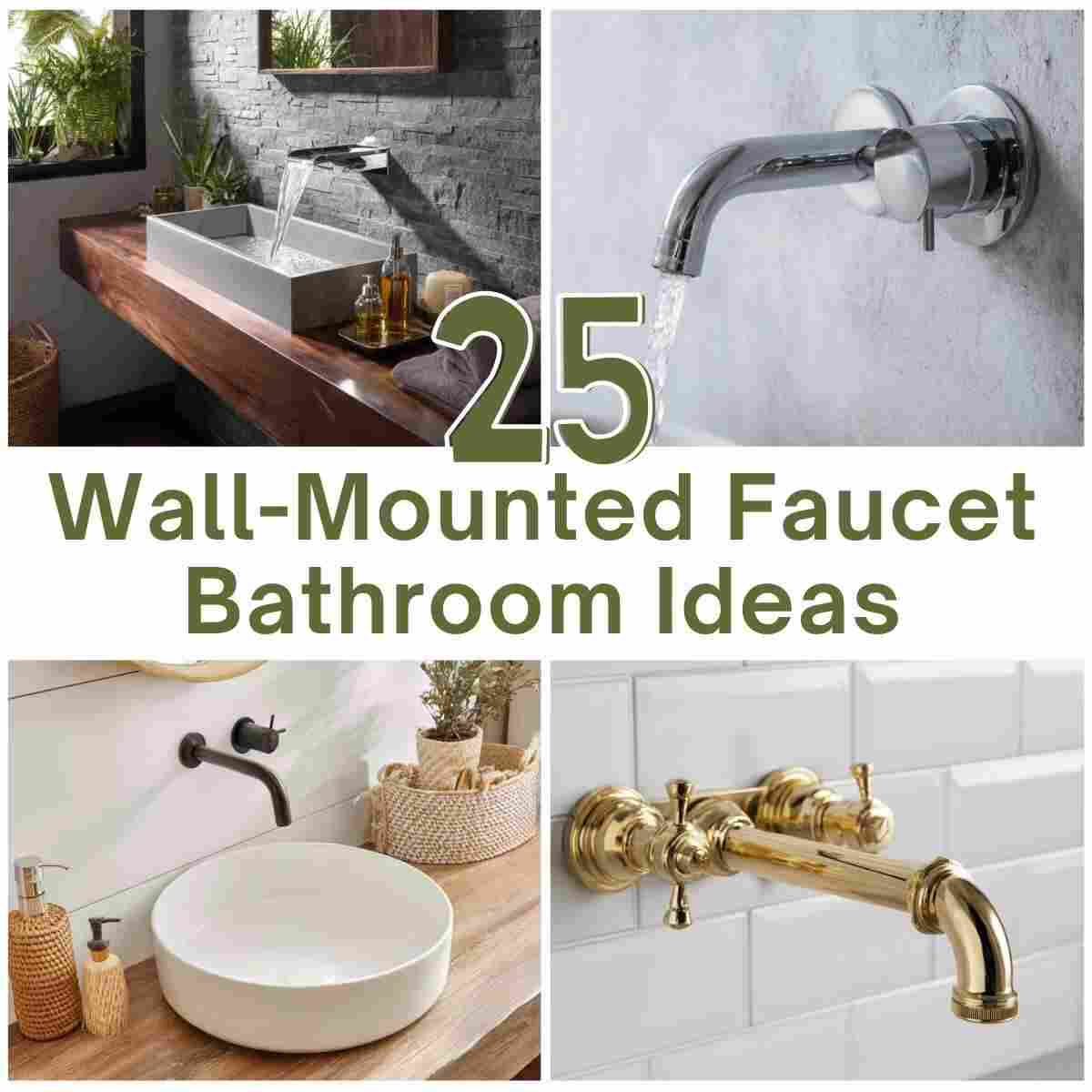 Wall-Mounted Faucet Bathroom Ideas