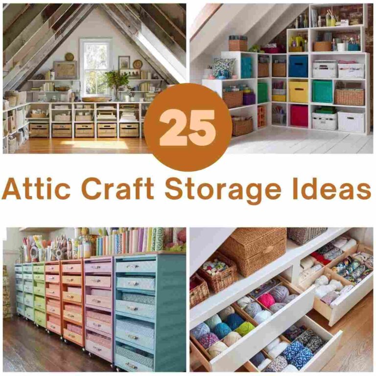 View of 25 Smart Attic Craft Storage Ideas