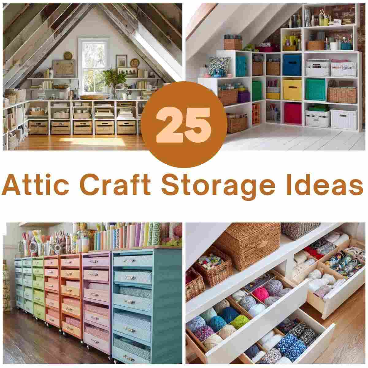 Attic Craft Storage Ideas