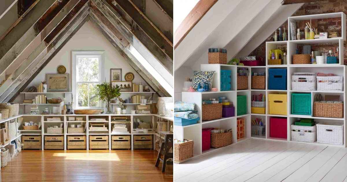 25 Smart Attic Craft Storage Ideas