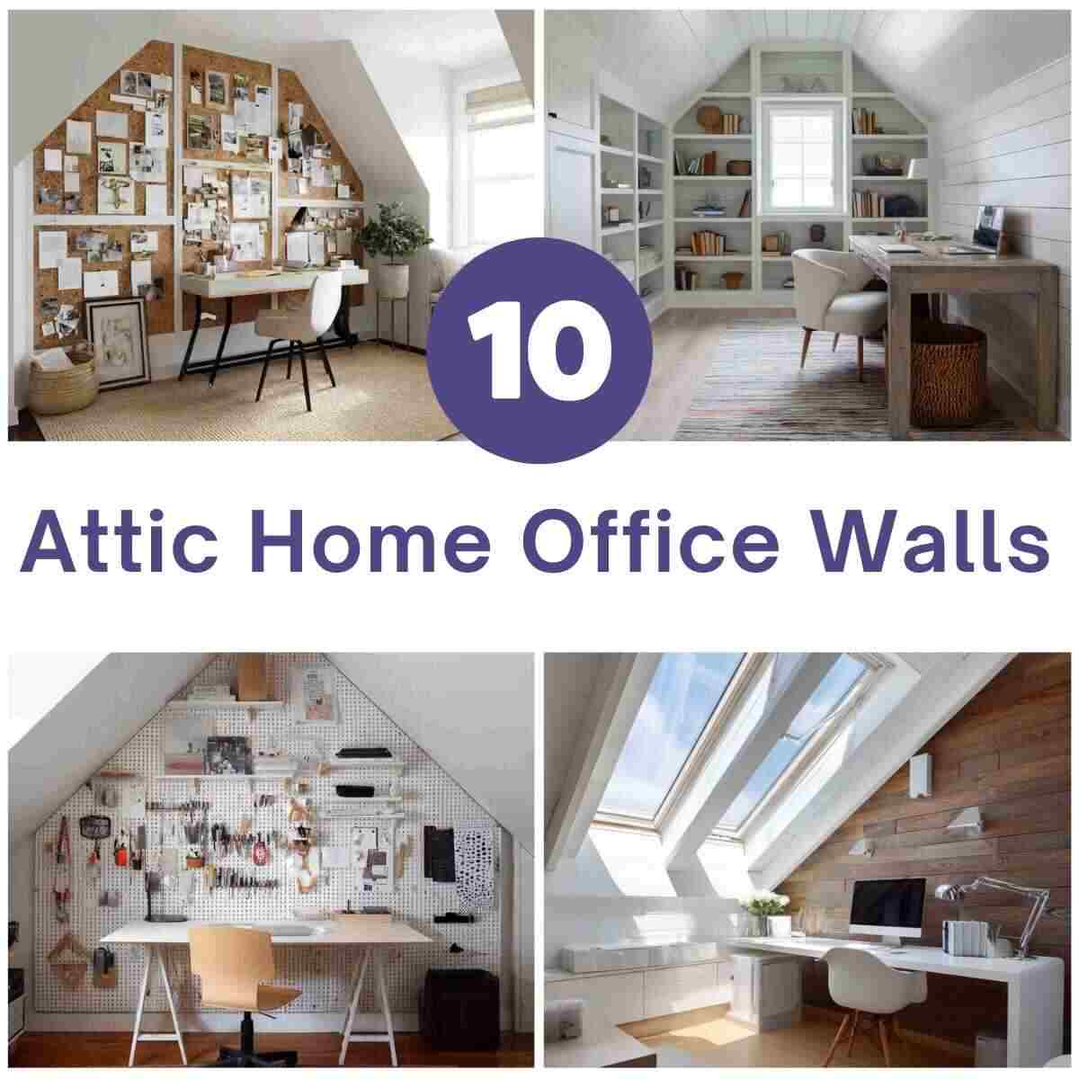Attic Home Office Wall Ideas