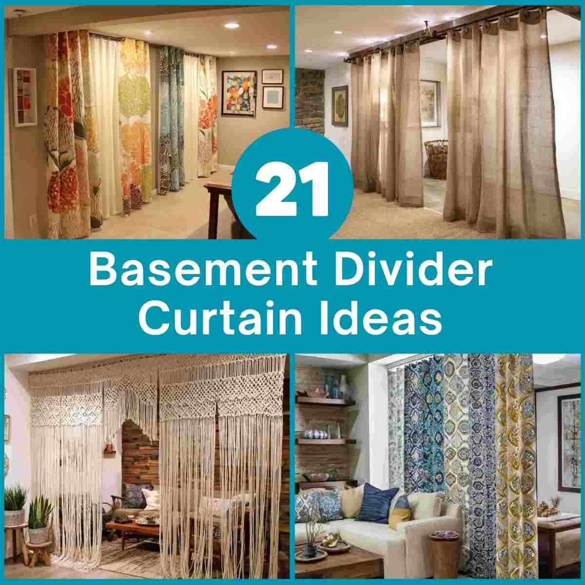 Basement Divider Curtain Ideas