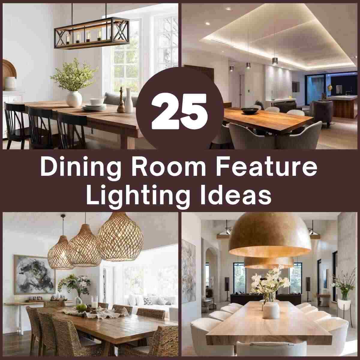 Dining Room Feature Lighting Ideas