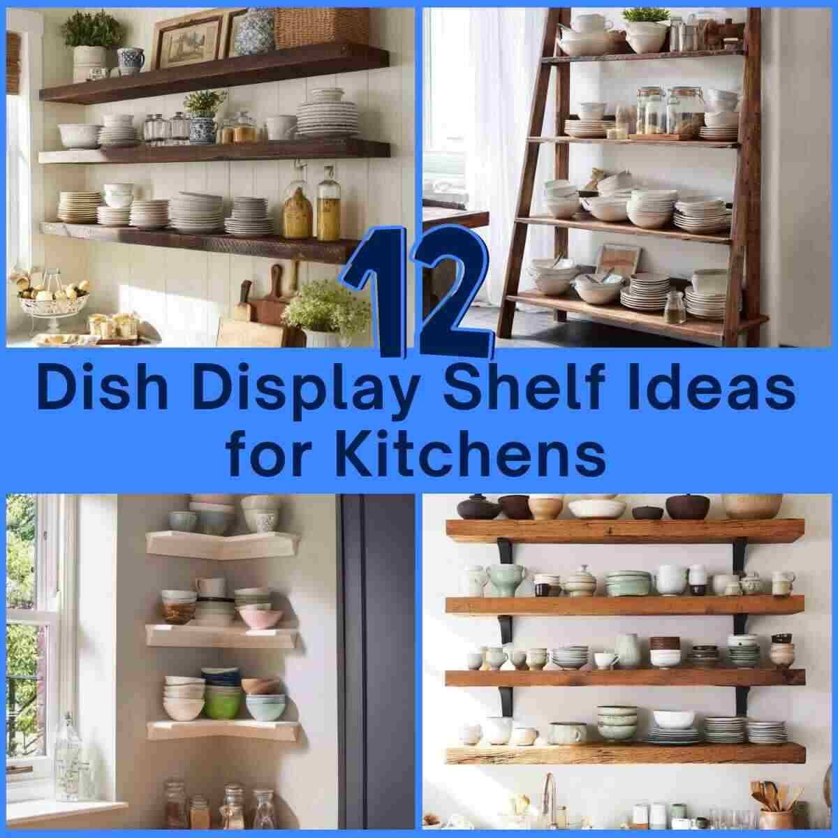 Dish Display Shelf Ideas for Kitchens