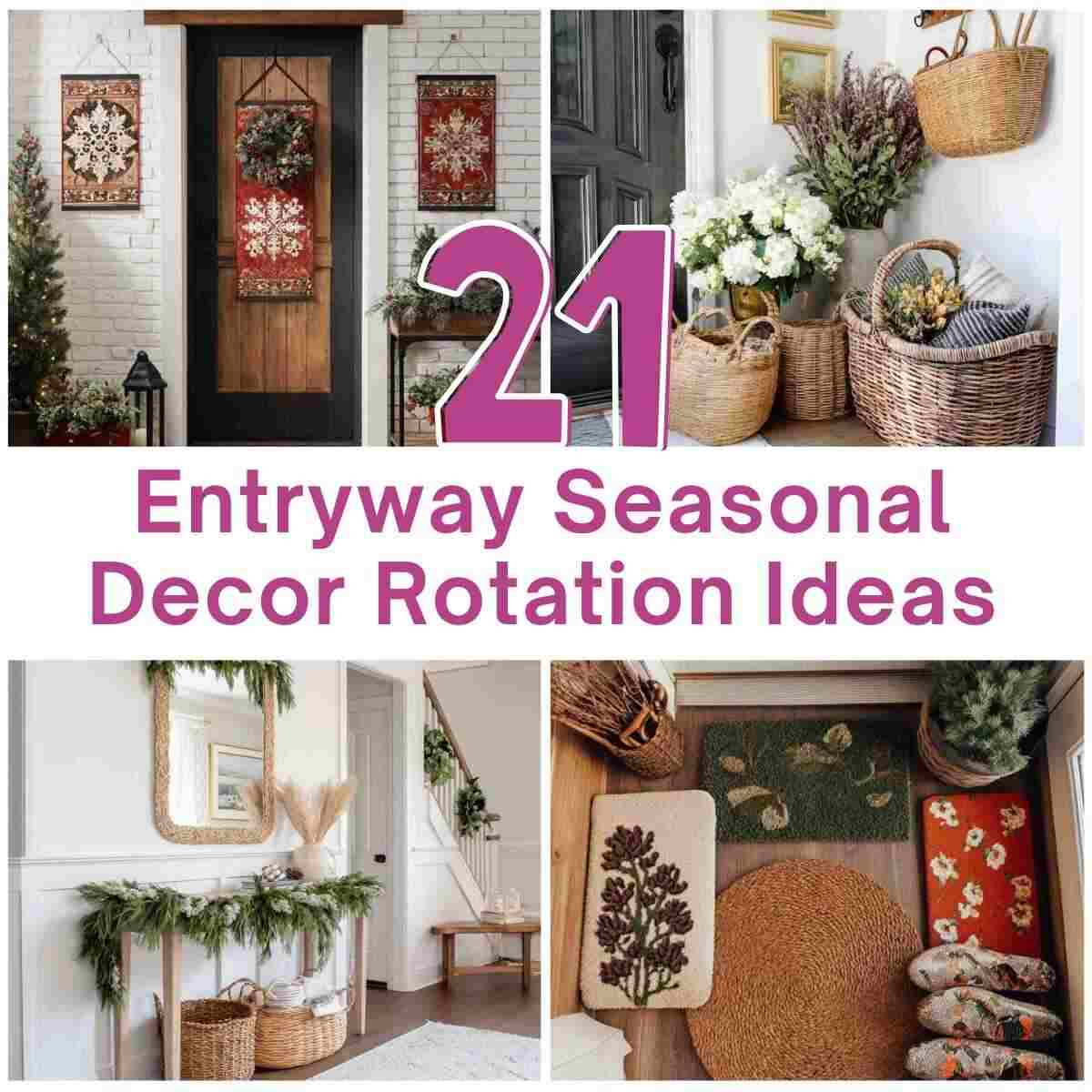 Entryway Seasonal Decor Rotation Ideas