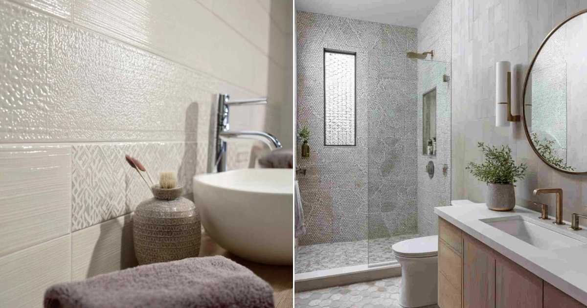 15 Best Mixed Tile Bathroom Accent Ideas