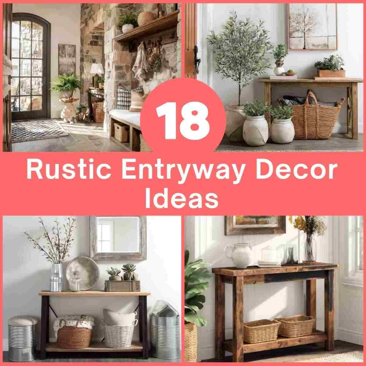 Rustic Entryway Decor Ideas